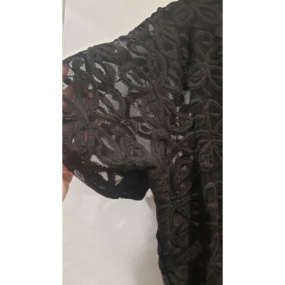 Johnny Was NWT Astrid Floral‎ Embroidered Top, Black MSRP $150, Size X-Large - Picture 6 of 12